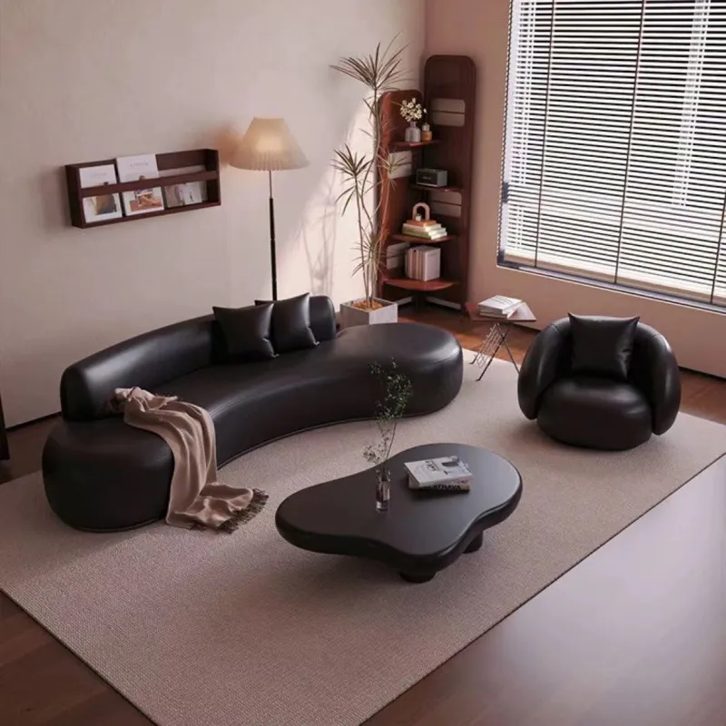 Tech Office Reception - Sofa Lengkung untuk Apartemen Kecil, Ruang