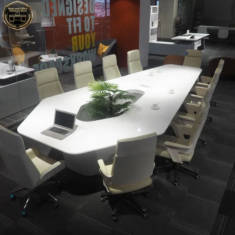 Office Tech Furniture - Furnitur Kantor Pintar Modern Putih Berteknologi