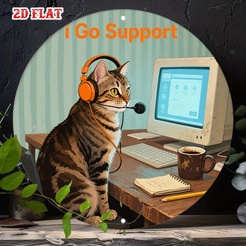 Office Tech For Home - CIFBUY 2D Flat Funny Tech Support