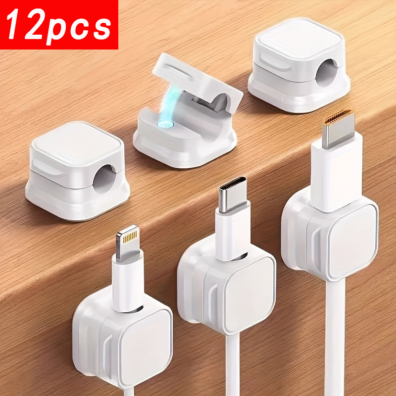 Office Tech Typing - 12-Pack Klip Pengatur Kabel – Penyelenggara