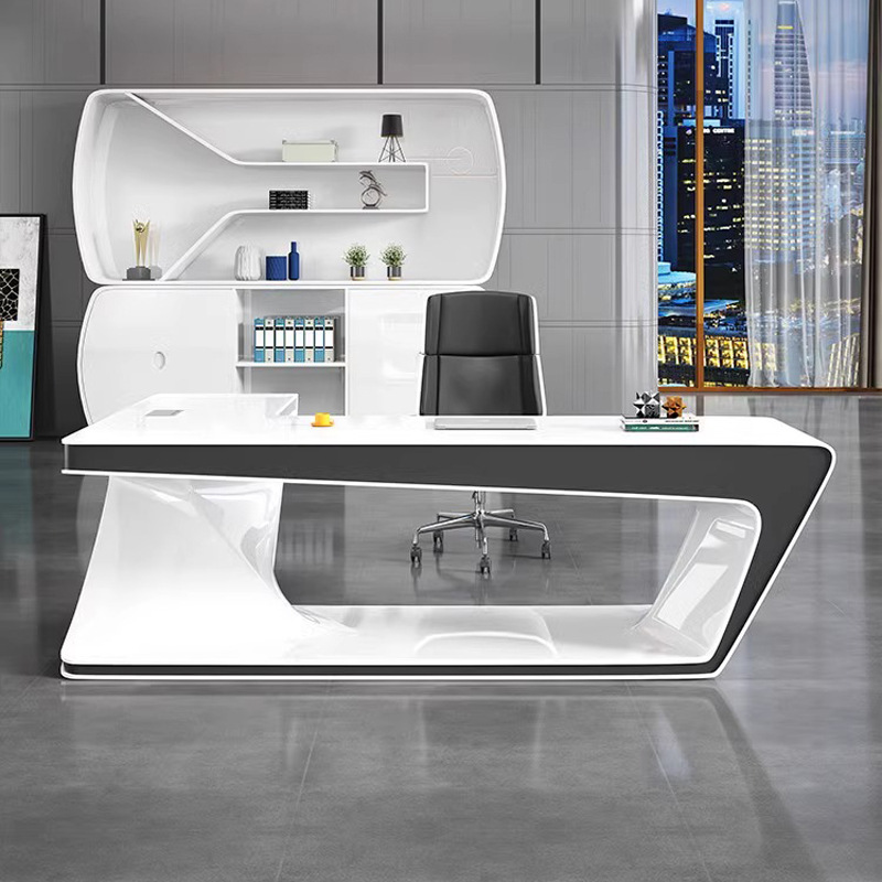 Meja Direktur Desainer, Meja M - Office Management Technology ulasan dan harga
