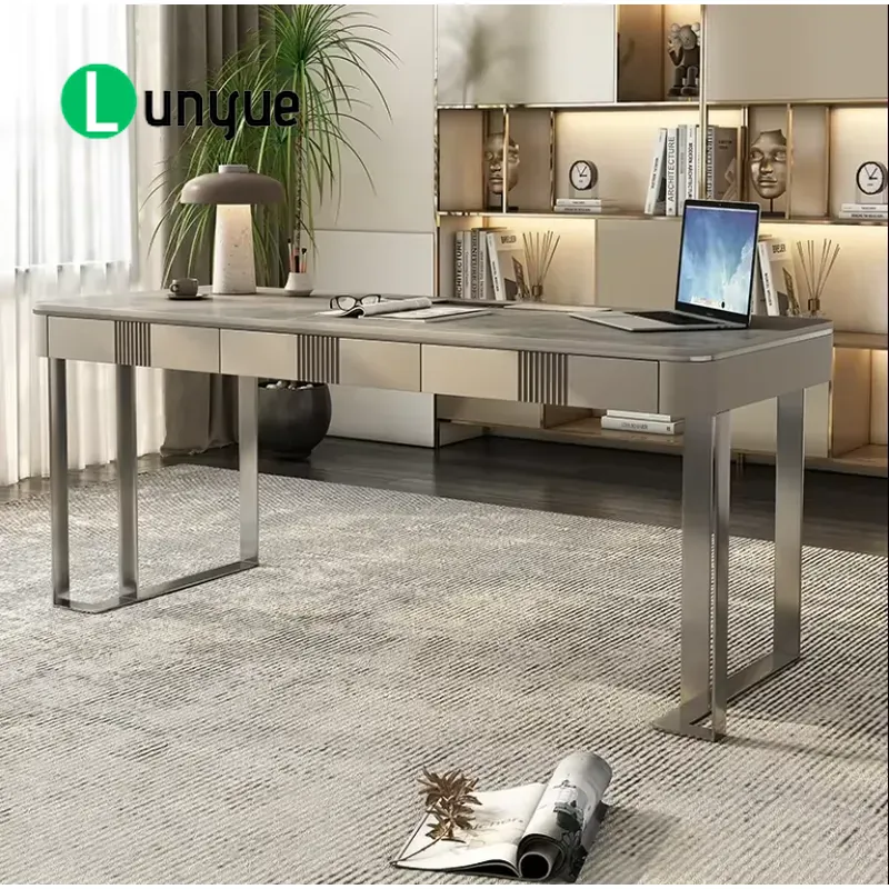 Meja Kantor Eksekutif Bentuk L - Office Tech Furniture ulasan dan harga