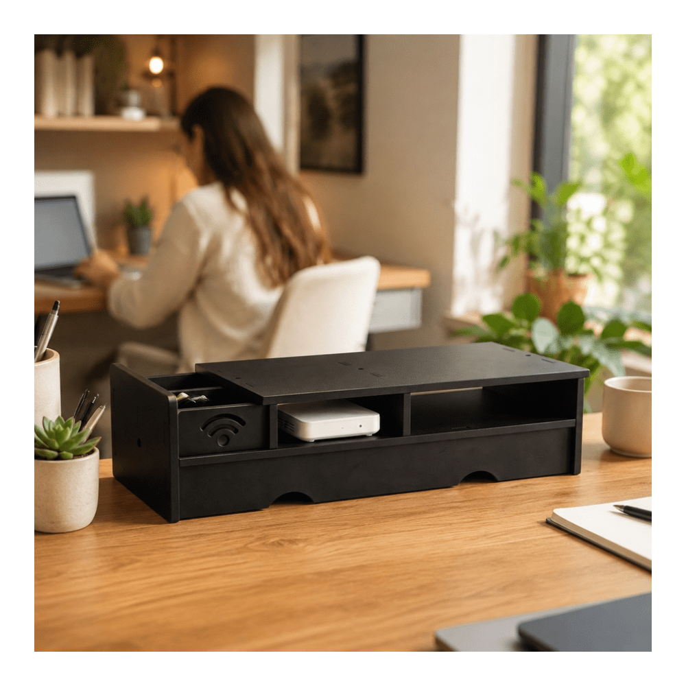 Kotak Penyimpanan Router WiFi  - Office Tech For Home ulasan dan harga