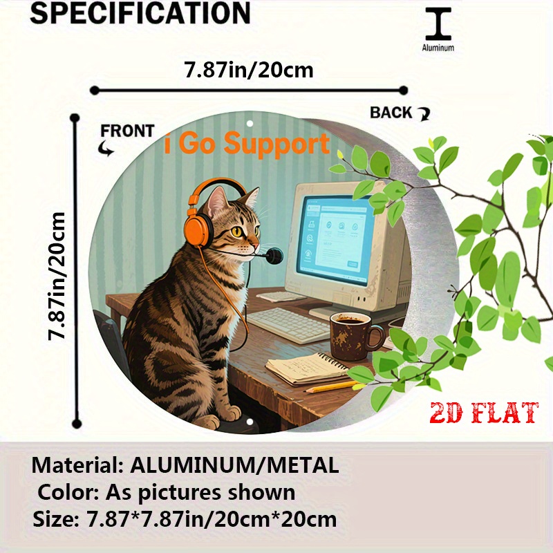 CIFBUY 2D Flat Funny Tech Supp - Office Tech For Home ulasan dan harga