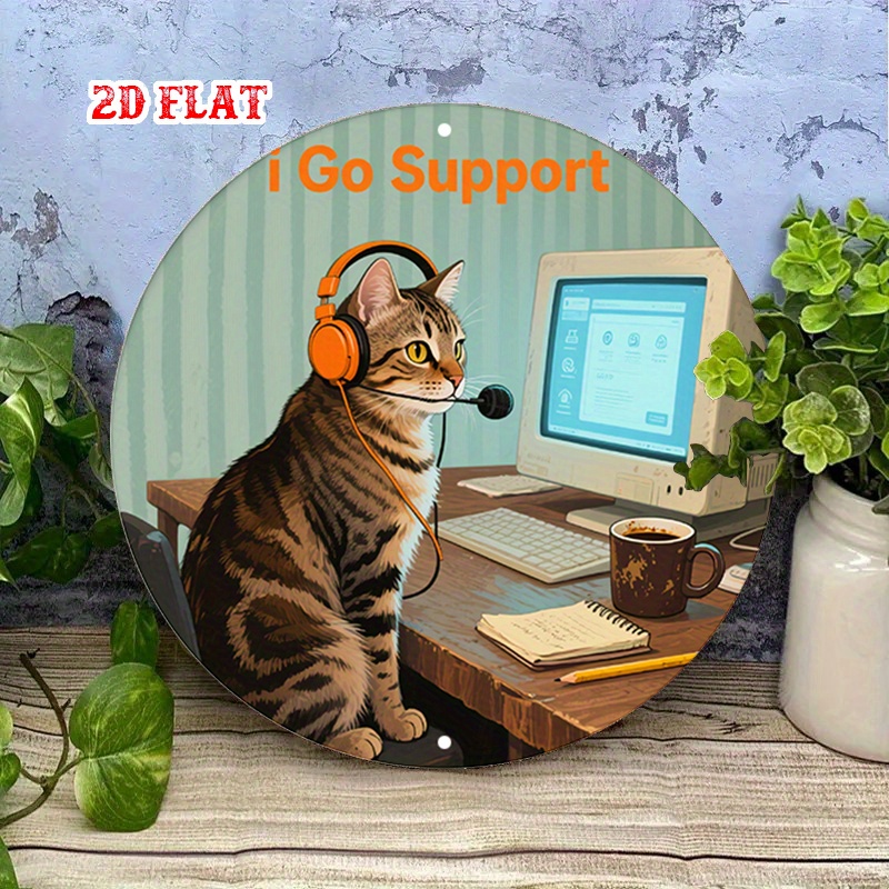 CIFBUY 2D Flat Funny Tech Supp - Office Tech For Home ulasan dan harga