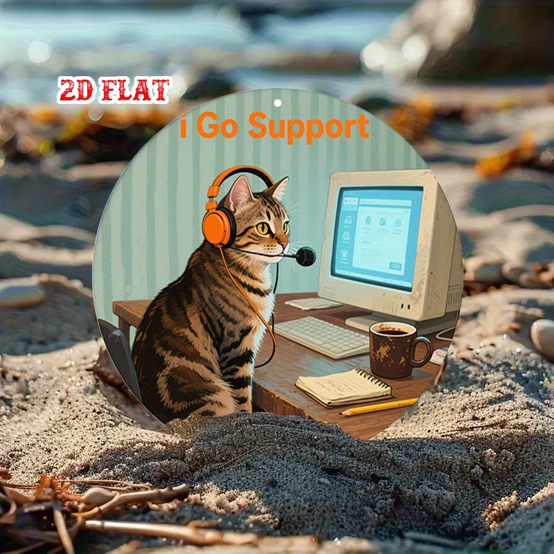 CIFBUY 2D Flat Funny Tech Supp - Office Tech For Home ulasan dan harga