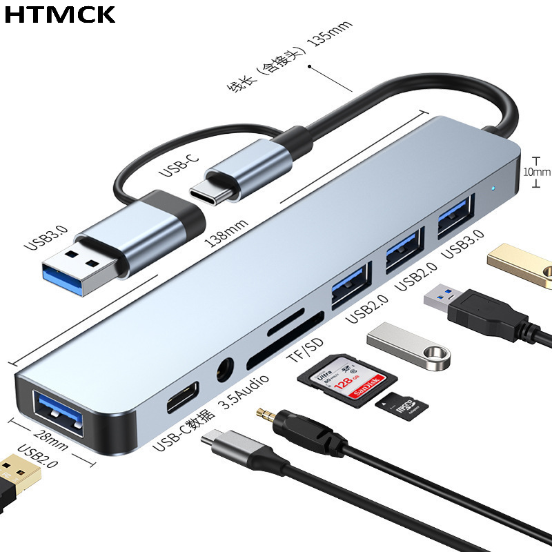 Hub USB C 8 in 2 Multi Port Do - Docking Station Usb C ulasan dan harga