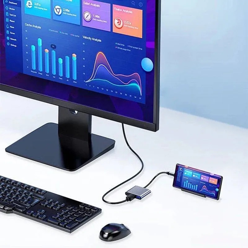 USB C HUB 3in1 Tipe C 3.0 Ke S - Docking Station Usb C ulasan dan harga
