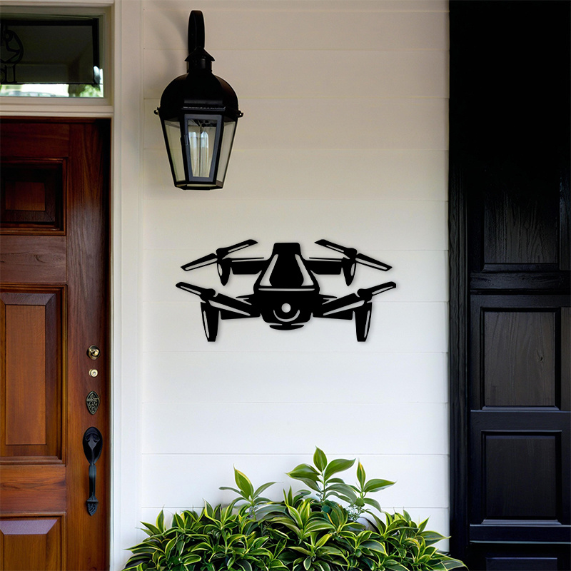 Seni Dinding Logam Siluet Dron - Office Of Tech ulasan dan harga