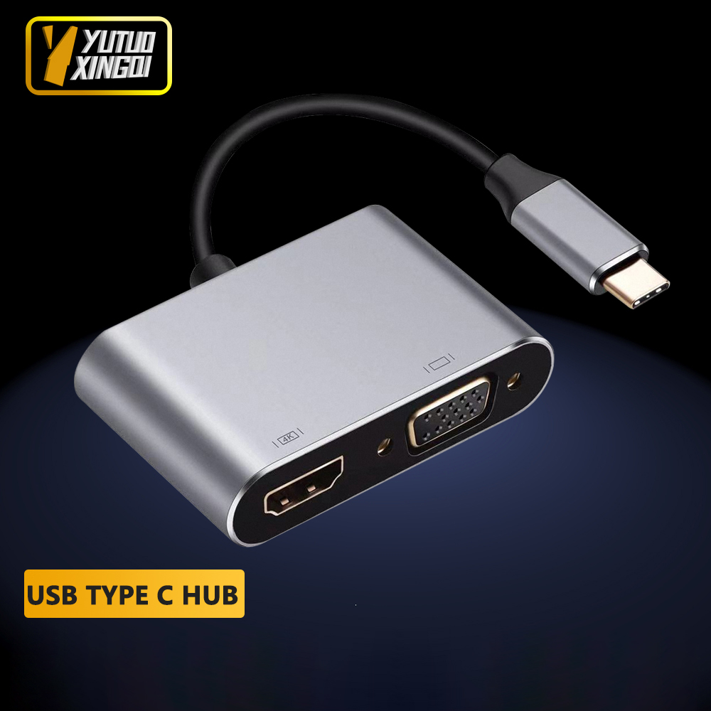 Kabel Video HD 4K USB Type C k - Docking Station Usb C ulasan dan harga